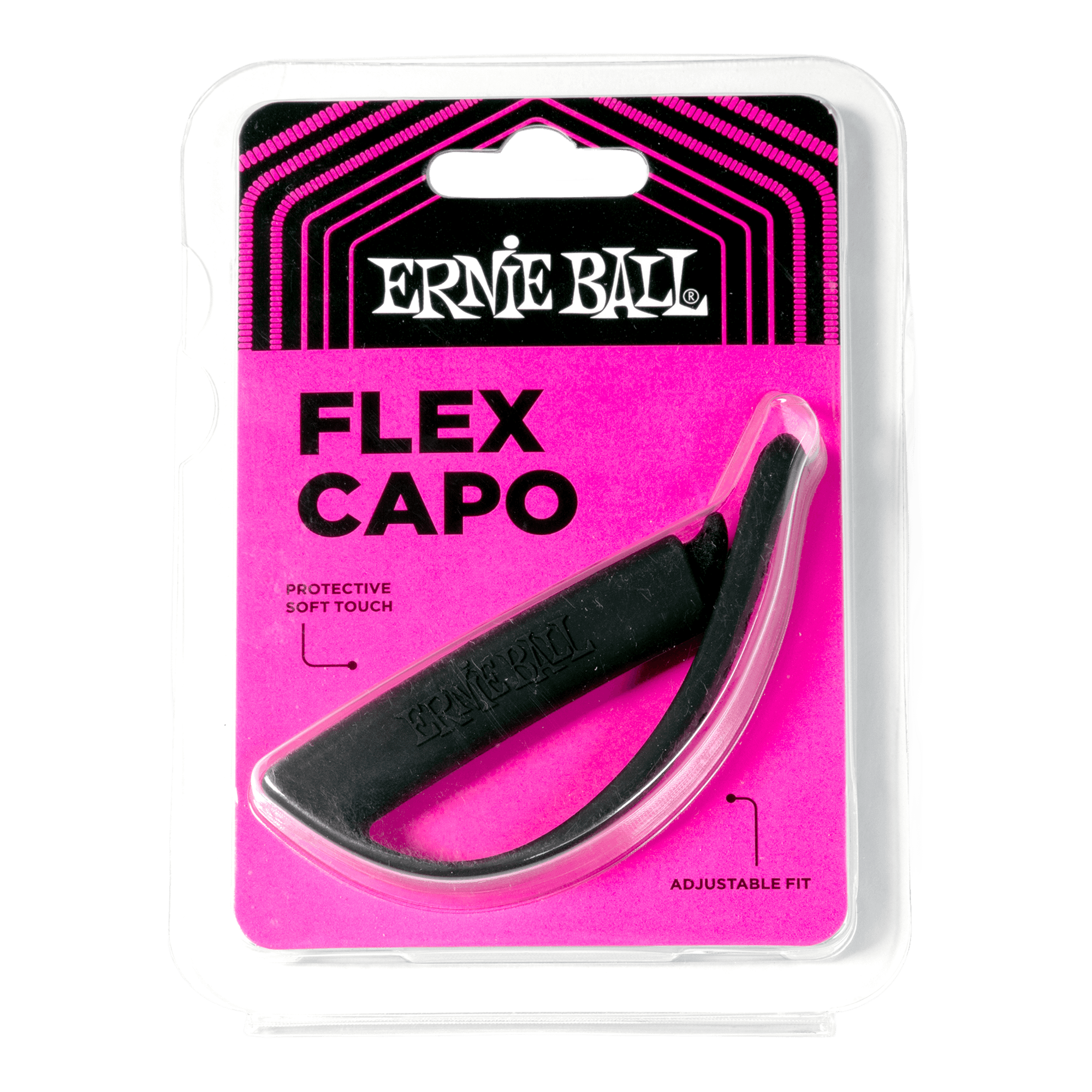 ERNIE BALL FLEX CAPO 9645 Каподастер за китара :Ernie Ball Flex Capo Black - Image 1