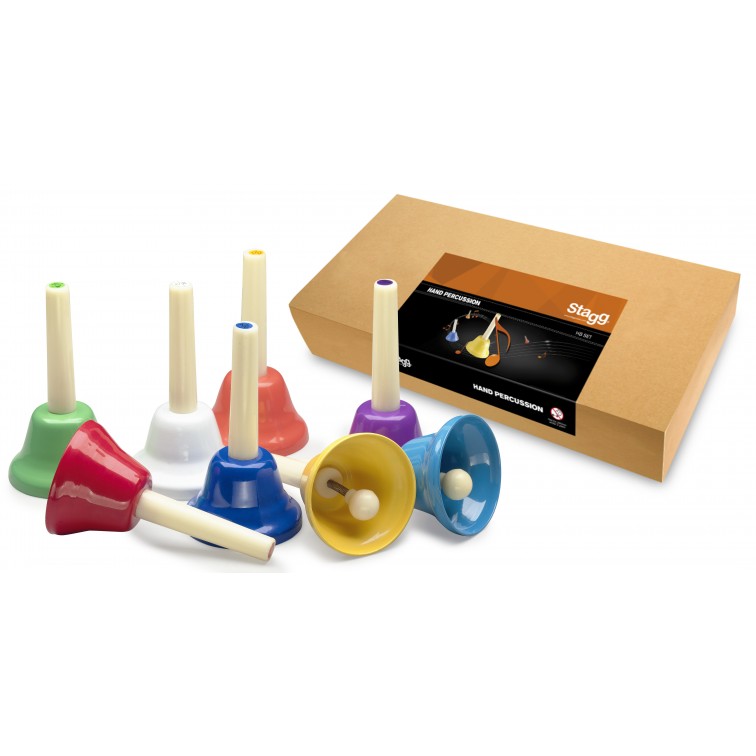 STAGG HB-SET Комплект 8 цветни звънчета : Stagg HB-SET - Image 1