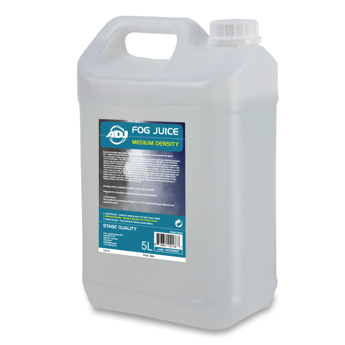 ADJ SMOKE MEDIUM Флуид за дим машина: ADJ FOG JUICE MEDIUM 5L - Image 1